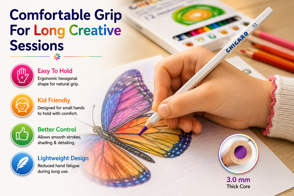 chicaro 12 colours pencils 3.0mm
