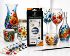 Giorgione 12 Colours Endless Creativity Premium Glass Colours for Creative Art & DIY Projects