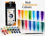 Giorgione 12 Colours Endless Creativity Premium Glass Colours for Creative Art & DIY Projects