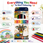 ChicaRo 12-Colour Pencils – Vibrant Colouring Set for Kids, Students, Drawing & Creative Projects