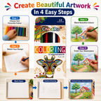 ChicaRo 12-Colour Pencils – Vibrant Colouring Set for Kids, Students, Drawing & Creative Projects