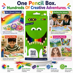 Zibi 12-Colour Pencils – Bright Coloured Pencil Set for Kids, School, Drawing & Creative Activities