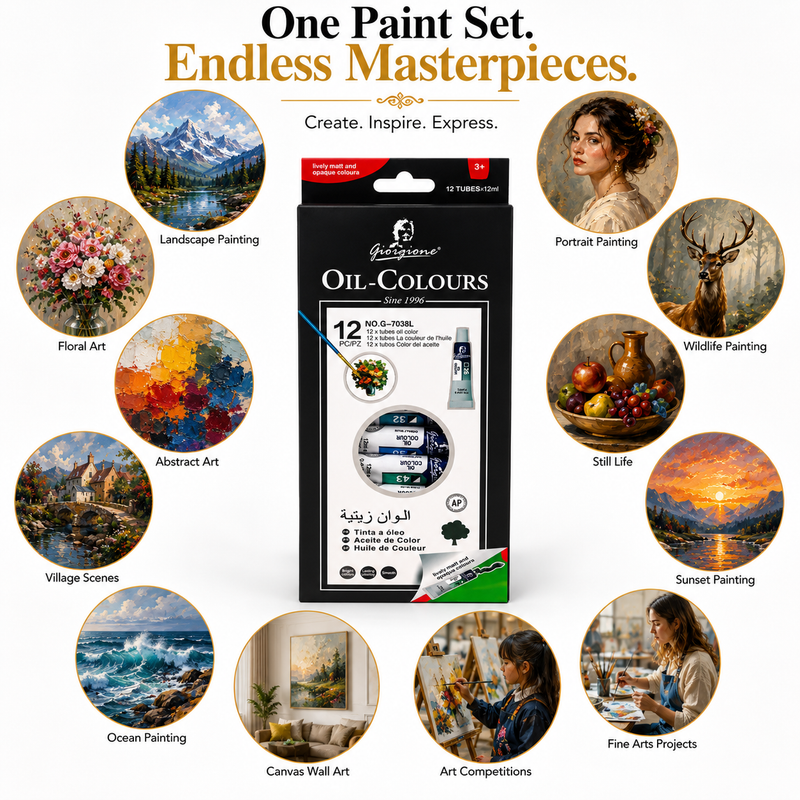 Giorgione unleash Your Creativity with Bright, Long-Lasting oil  Colours