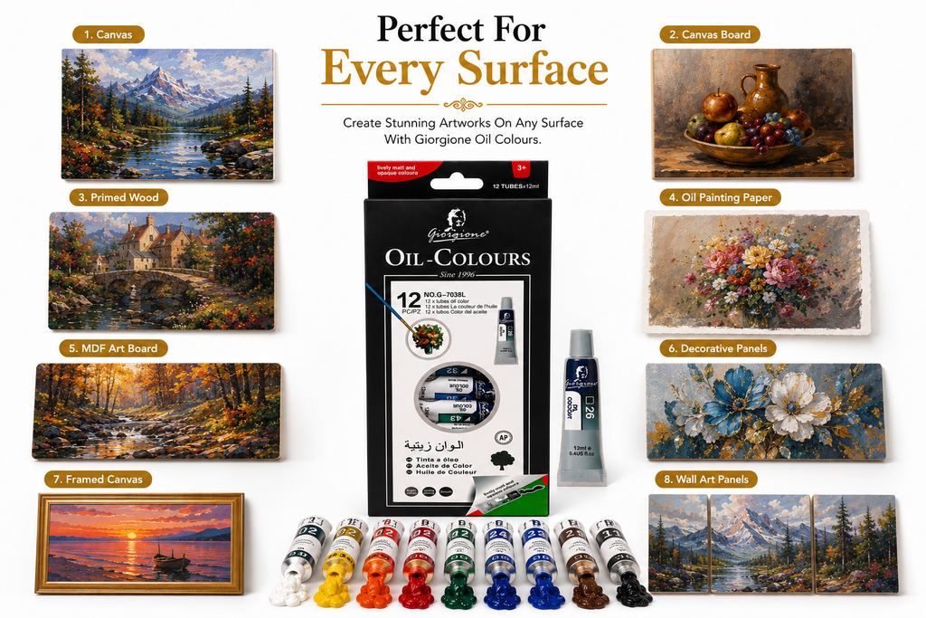 Giorgione unleash Your Creativity with Bright, Long-Lasting oil  Colours