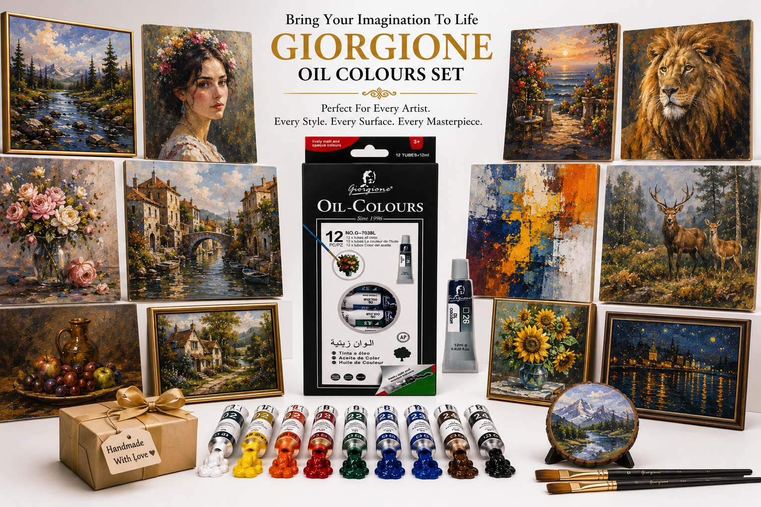 Giorgione unleash Your Creativity with Bright, Long-Lasting oil  Colours