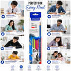 12 HB Graphite Pencils – Smooth, Reliable Pencils for Students, Sketching, Writing & Office Use