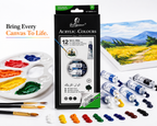 Giorgione Vibrant Acrylic Colours Made for Painting, Crafting & Creativity