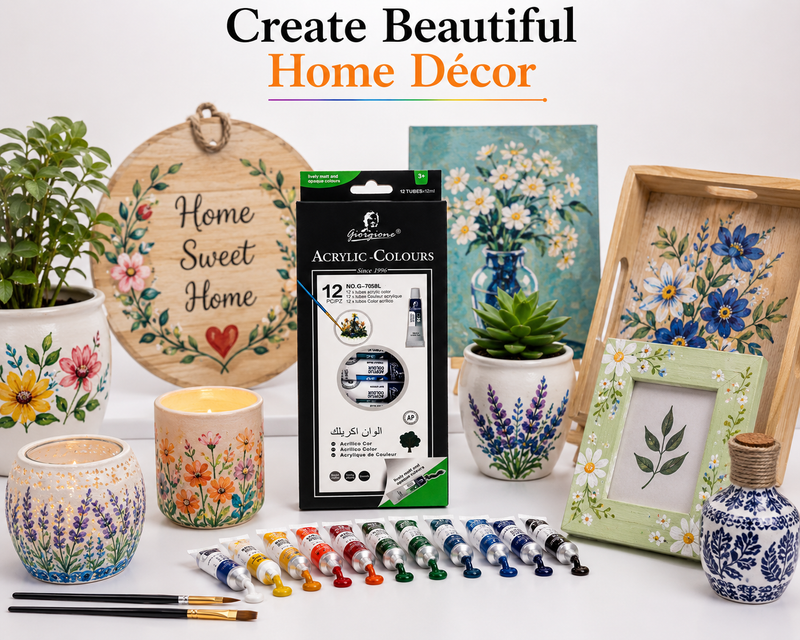 Giorgione Vibrant Acrylic Colours Made for Painting, Crafting & Creativity