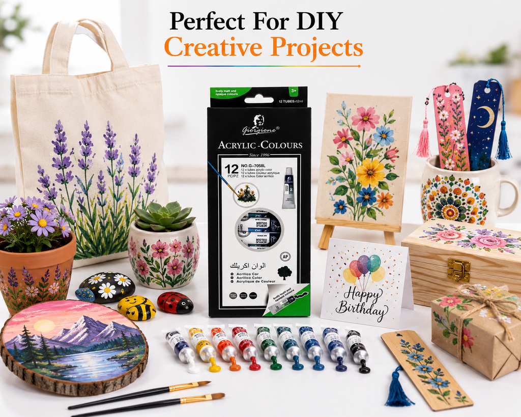 Giorgione Vibrant Acrylic Colours Made for Painting, Crafting & Creativity
