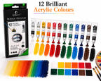Giorgione Vibrant Acrylic Colours Made for Painting, Crafting & Creativity