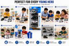 5 Pcs Die-Cast Police Vehicle Toy Set for Kids, Mini Police Cars & Trucks with Realistic Details, City Patrol & Emergency Vehicle