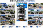 5 Pcs Die-Cast Police Vehicle Toy Set for Kids, Mini Police Cars & Trucks with Realistic Details, City Patrol & Emergency Vehicle