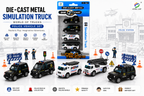 5 Pcs Die-Cast Police Vehicle Toy Set for Kids, Mini Police Cars & Trucks with Realistic Details, City Patrol & Emergency Vehicle
