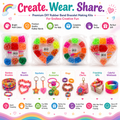 Loom Rubber Bands Kit with Organizer – DIY Bracelet & Jewelry Making Set with Hooks and S-Clips