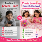 Complete Kids Jewelry Craft Set – Beads, Heart Charms, Flower Beads, Alphabet Letters & Accessories with Organizer