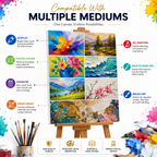 60×90 cm Artist Canvas Board – Large Painting Canvas for Acrylic, Craft Projects, Wall Art & Creative Activities
