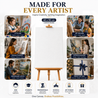 60×90 cm Artist Canvas Board – Large Painting Canvas for Acrylic, Craft Projects, Wall Art & Creative Activities