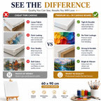 60×90 cm Artist Canvas Board – Large Painting Canvas for Acrylic, Craft Projects, Wall Art & Creative Activities