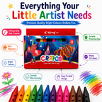 24 Vibrant Hole Crayons for Kids – Smooth Coloring, Easy Grip & Rich Pigments for School and Creative Projects