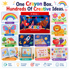 24 Vibrant Hole Crayons for Kids – Smooth Coloring, Easy Grip & Rich Pigments for School and Creative Projects