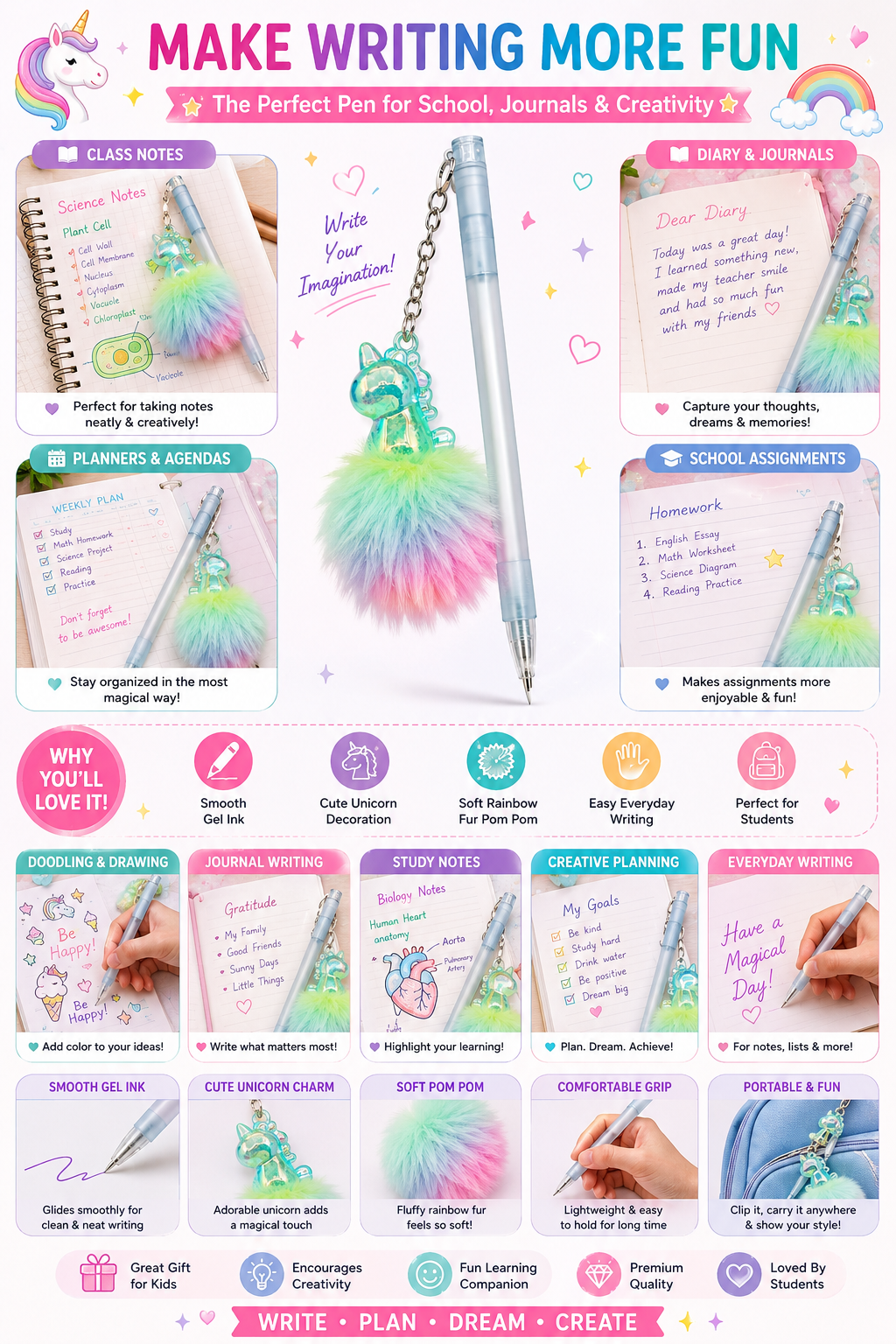 gel pen fancy