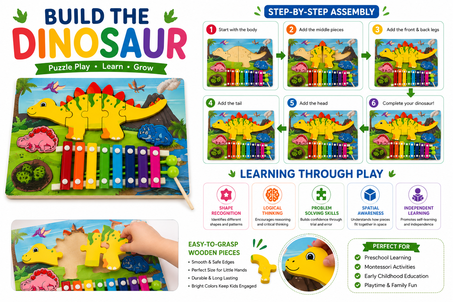 2in1 learning fun xylaphone early education