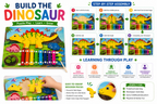 xylophoneDinosaur Wooden Xylophone Toy for Kids – 8-Tone Colorful Musical Instrument with Fun Dinosaur Design, Rainbow Metal Keys & Mallet