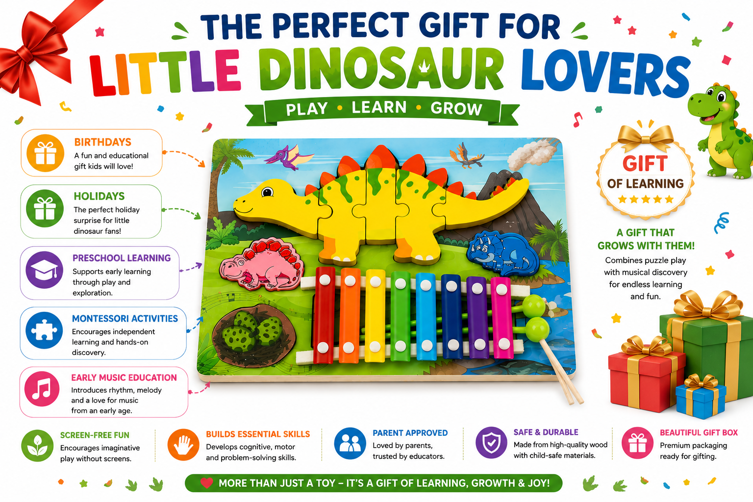 2in1 learning fun xylaphone early education