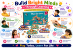 Wooden Match Car Letters Game for Kids – Alphabet Matching & Letter Recognition Learning Toy with Colorful Animal Cars