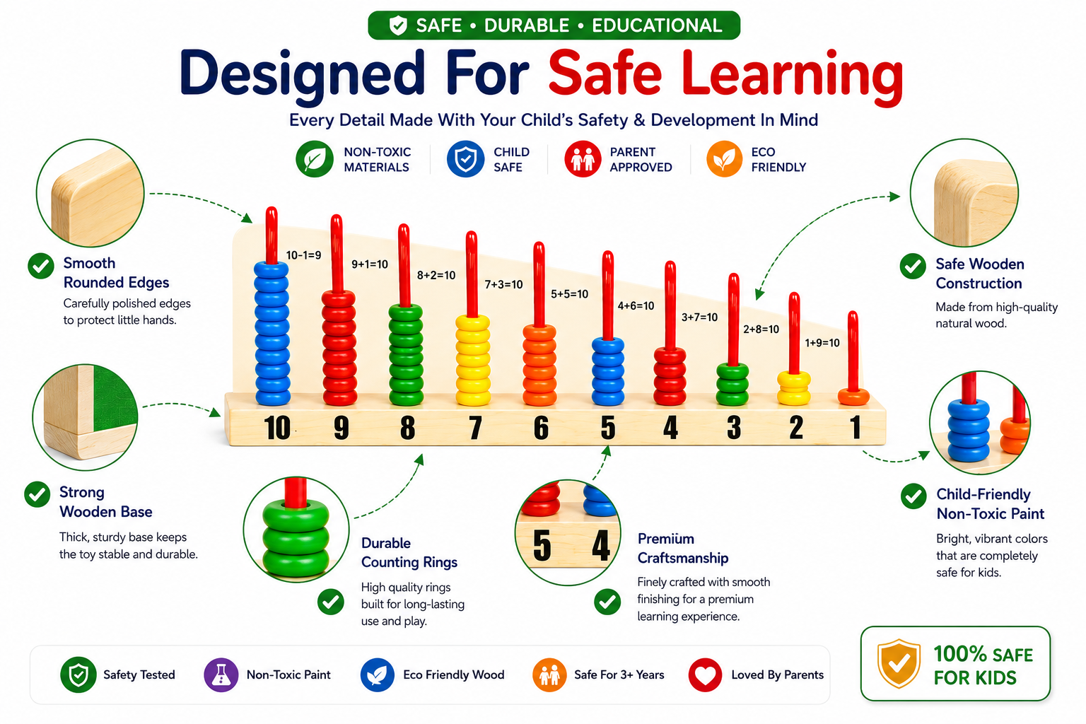 calculating shelf educational toy