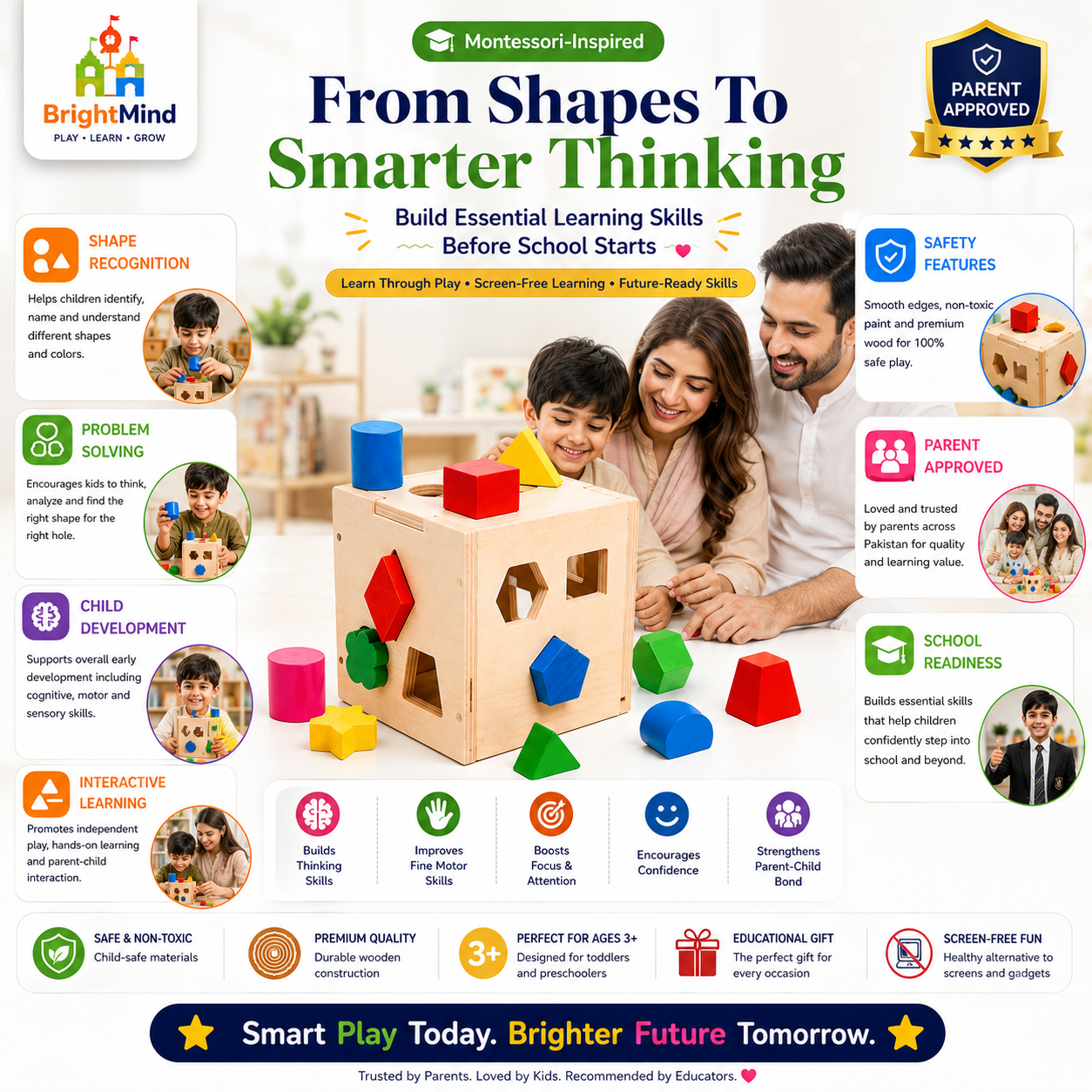 fifteen holes shapes intelligence box