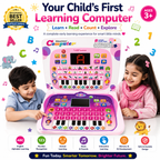 Educational Learning Computer for Kids – Interactive Preschool Learning Toy with LED Screen, Alphabet & Word Learning, Reading, Spelling, Numbers