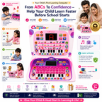 Educational Learning Computer for Kids – Interactive Preschool Learning Toy with LED Screen, Alphabet & Word Learning, Reading, Spelling, Numbers