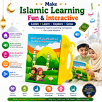 Interactive Islamic Learning Book for Kids 3+ – Educational Arabic & Quran Learning Toy with Touch & Audio Features, Islamic Duas, Namaz