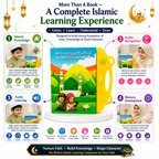 Interactive Islamic Learning Book for Kids 3+ – Educational Arabic & Quran Learning Toy with Touch & Audio Features, Islamic Duas, Namaz