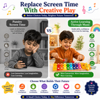 Musical Xylophone Toy for Kids 3+ – 8-Tone Colorful Wooden-Style Piano & Percussion Instrument with Mallets, Fun Music Learning Toy for Toddlers