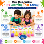 Washable Kids Stampers – Foam Shape Painting Set for Drawing, Crafts & Screen-Free Play