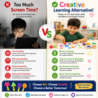 Washable Kids Stampers – Foam Shape Painting Set for Drawing, Crafts & Screen-Free Play
