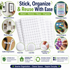 Double-Sided Adhesive Dots – Reusable Sticky Pads for Home Organization, Displays, Crafts & Decorations