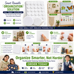 Double-Sided Adhesive Dots – Reusable Sticky Pads for Home Organization, Displays, Crafts & Decorations