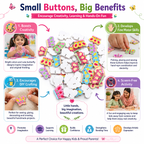 Wooden Butterfly Craft Embellishments – Colorful DIY Buttons for Scrapbooking, Jewelry, Gift Wrapping & School Projects