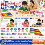 Colorful Math Learning Sticks – Educational Counting Rods for Preschool, Kindergarten & Early STEM Activities
