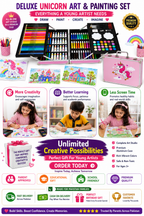 UNICORN COMPLETE   ALL-IN-ONE ART KIT 145 PCS