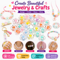 Acrylic Flower Beads for Jewelry Making – Pastel Beads for DIY Bracelets, Necklaces & Hair Accessories