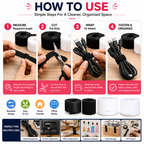 Wire organizer tape Fastening tape roll Self-gripping cable wrap