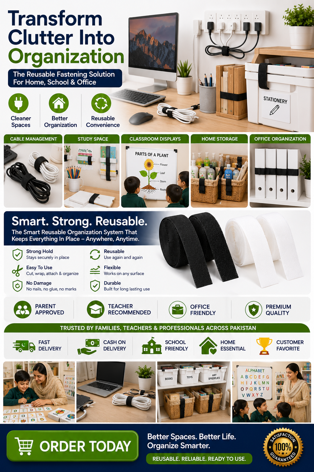 Double sided adhesive dots Damage-free wall mounting tape No nails wall hangers