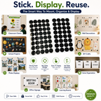 Velcro dots Hook and loop  Adhesive wall mounting  Self-adhesive