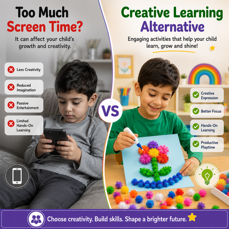 Creative Pom Poms for Kids – Colorful Craft Balls for School Projects, Decorations & Handmade Art