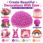 DIY Pink Beads – Creative Craft Decorations for School Projects, Gift Boxes, Home Decor & Handmade Art