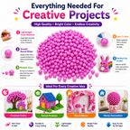 DIY Pink Beads – Creative Craft Decorations for School Projects, Gift Boxes, Home Decor & Handmade Art